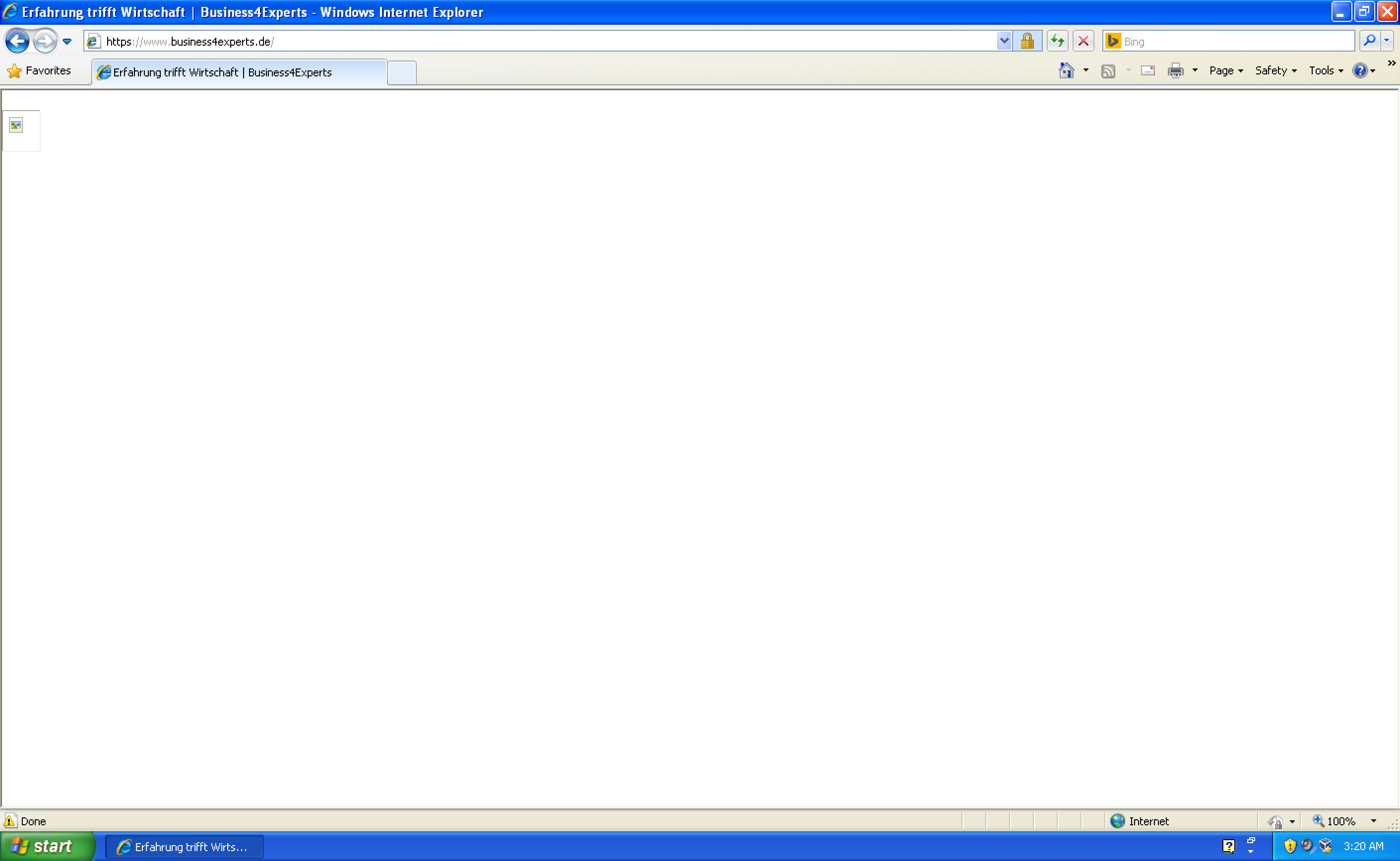Business4Experts on IE8